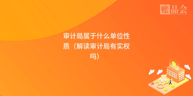 审计局属于什么单位性质（解读审计局有实权吗）