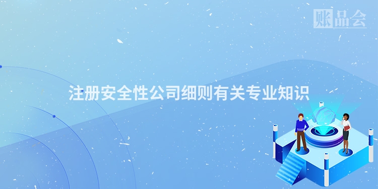 注册安全性公司细则有关专业知识