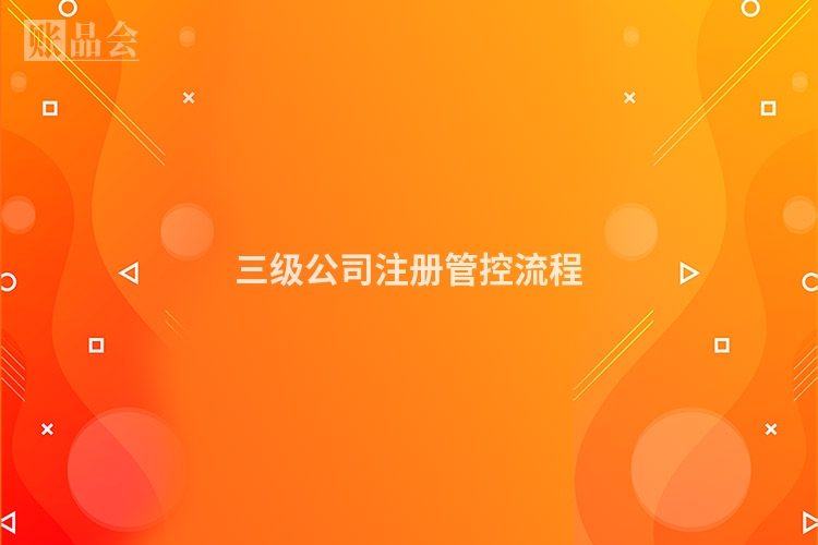 三级公司注册管控流程