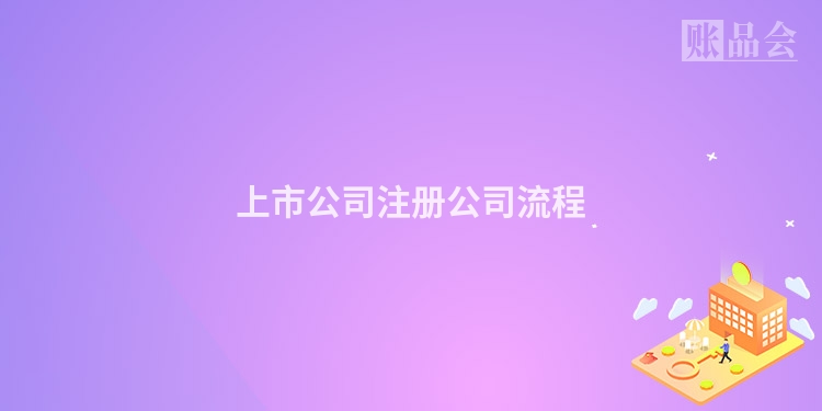 上市公司注册公司流程